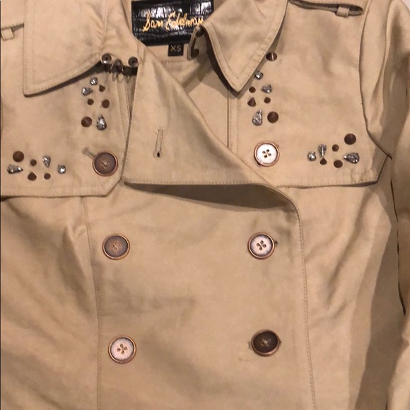 Sam Edelman szXS studded short trench in stone - Picture 5 of 11